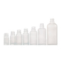 5ml 10ml 15ml 20ml 30ml 50ml 100ml cosmetic round frosted glass dropper bottle with bamboo cap